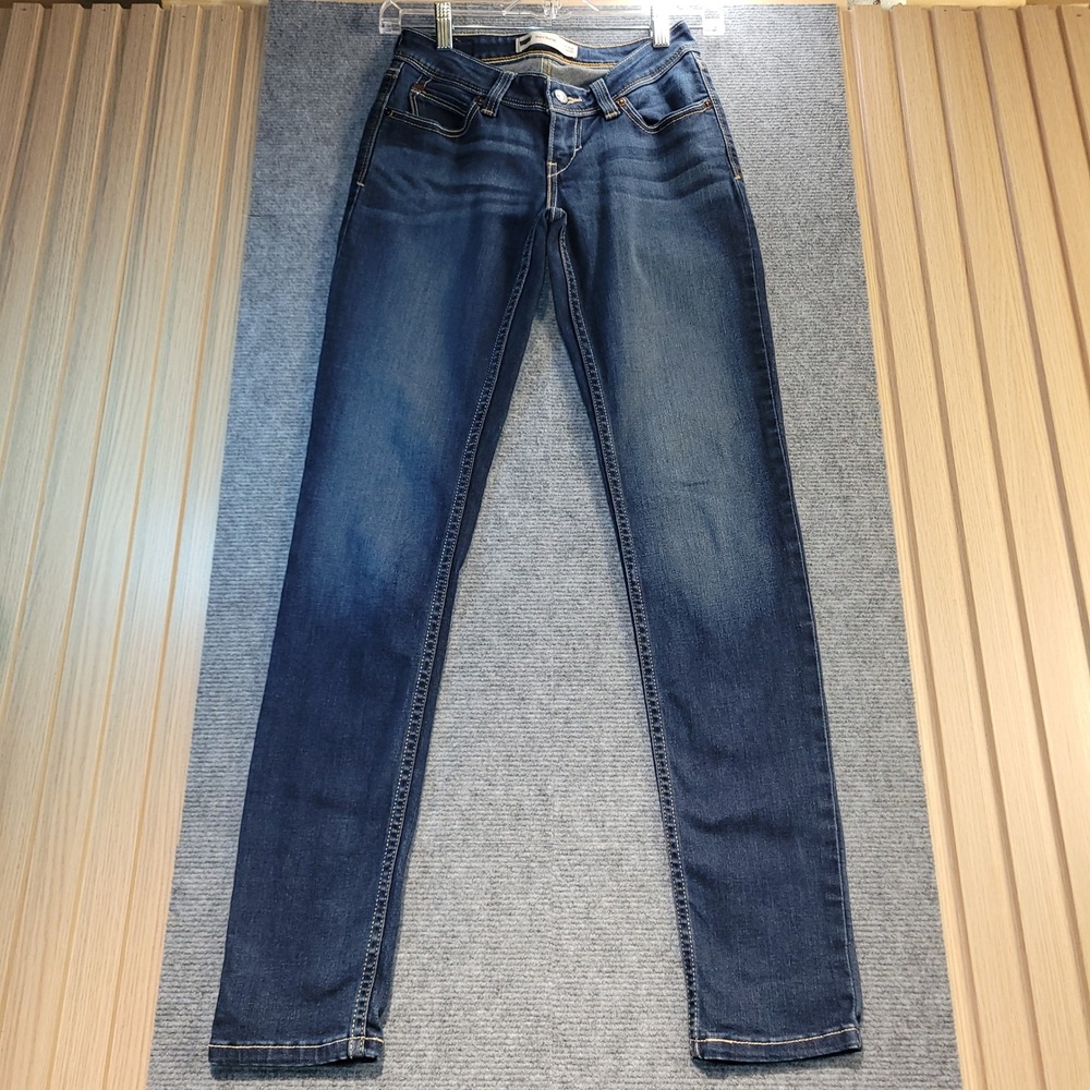 Levis Bold Curve Skinny Jeans Womens 26 Blue Good Low Rise Dark Wash Denim